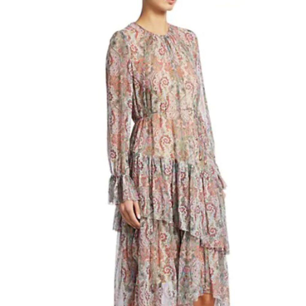 Zimmermann Ninety-Six Paisley Silk Dress SZ 0